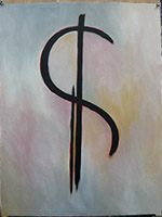 John Bloom - Acrylic on Paper & Linen