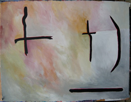 John Bloom - Acrylic on Paper & Linen