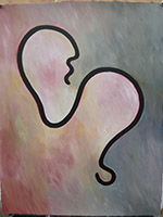 John Bloom - Acrylic on Paper & Linen