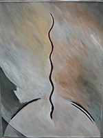 John Bloom - Acrylic on Paper & Linen