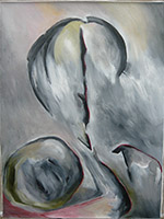 John Bloom - Acrylic on Paper & Linen